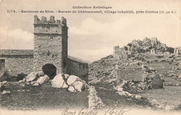 FRANCE - Collection Artistique - Environs De Nice - Ruines De Châteauneuf - Village Inhabité - Carte Postale Ancienne - Bauwerke, Gebäude