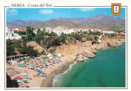 ESPAGNE - Nerja - Costa Del Sol - Plage De Calahonda - Animé - Carte Postale - Málaga