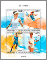 NIGER 2019 MNH Tennis Players Tennisspieler Joueur De Tennis M/S - OFFICIAL ISSUE - DH1950 - Tennis