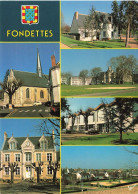 FRANCE - Fondettes -  L'église - La Mairie - Bibliothèque - Lycée Agricole - Salle Des Fêtes L'Aubrière - Carte Postale - Fondettes