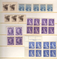Canada- 1953 - Faune - Elizabeth II  - Neufs** - MNH - Quelques Defauts De Gomme - Unused Stamps