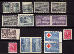 Canada -  Centenaire Du Timbre - Papier - Croix-Rouge - Neufs** - Quelques Defauts De Gomme - Unused Stamps