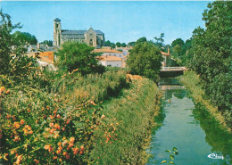 FRANCE - Talmont Saint Hilaire - L'église Et Payré  - Carte Postale - Talmont Saint Hilaire