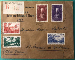 Monaco, Divers Sur Enveloppe Recommandée 15.5.1937 - (A1100) - Poststempel