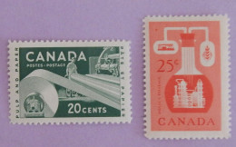 CANADA YT 289/290 NEUFS*MH"RESSOURCES ECONOMIQUES" ANNÉE 1956 - Neufs