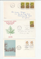 MAPLE LEAF Tripple Single & Pair Stamps FDCs 1971  CANADA  Cover Fdc - 1961-1970