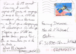 54746. Postal WIEN (Austria) 1991. Tema EUROPA, Satelite ERS-1, Vista De Stephansdom De WIEN - Lettres & Documents
