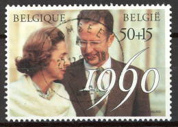 BE   2396   Obl.   ---   Anniversaire Mariage Royal  --  Belle Oblitération Centrale Romsée - Used Stamps