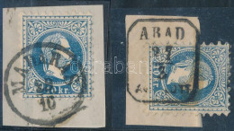 1867 2 Db 10kr 1-1 Kivágáson "MADARAS", "ARAD / AJÁNLOTT" - Autres & Non Classés