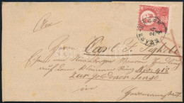 ~1871 Réznyomat 5kr Levélen / Mi 10 On Cover "SZÁSZRÉGEN" (1 Szárny Hiány / 1 Wing Missing) - Sonstige & Ohne Zuordnung