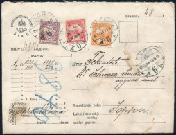 1916 Pénzes Levél 48f Bérmentesítéssel (3 Színű) / Insured Cover "GYŐR" - Sopron - Autres & Non Classés