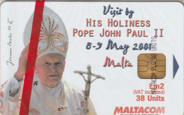 PHONE CARD MALTA BLISTER PAPA (E63.30.6 - Malta