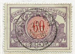 D078 CALCKEN   POSTSTEMPEL  OP SPOORWEGZEGEL N°37 - Afgestempeld