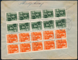 1944 Ajánlott Levél Hadvezérek 10 X 2f és 10 X 8f Bérmentesítéssel / Registered Cover "NÁDASD" - Szombathely - Andere & Zonder Classificatie