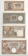 Szerbia / Német Megszállás 1941. 500D + 1942. 50D + 1000D + 1943. 100D + T:UNC,AU Serbia / German Occupation 1941. 500 D - Ohne Zuordnung