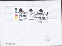 Denmark Regning Manglende Porto Bill TAXE Postage Due Australia Line Cds. SKIVE POSTKONTOR 1994 Postsag 3-Stripe - Cartas & Documentos