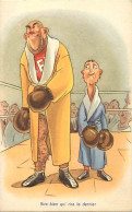 - Thèmes Div -ref-V V774- Sports - Boxe - Boxeurs - Humour - Rira Bien Qui Rira Le Dernier - Illustrateurs - - Boxsport