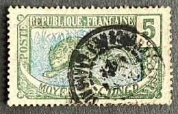 FRCG051U1 - Leopard - 5 C Used Stamp - Middle Congo - 1907 - Used Stamps