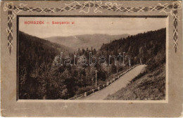 T2/T3 1926 Borszék, Borsec; Szerpentin út / Road. Art Nouveau (EK) - Unclassified