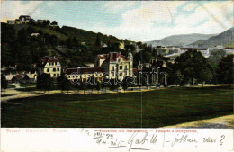 T2/T3 1904 Brassó, Kronstadt, Brasov; Livada Postei / Postwiese Mit Schlossberg / Postarét, Fellegvár / Villa (EK) - Unclassified