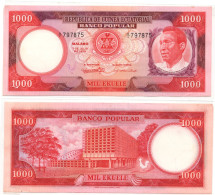 Equatorial Guinea 1000 Ekuele 1975 P-8 AUNC-UNC - Guinée Equatoriale