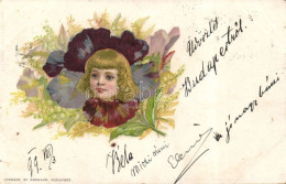 T3 1899 Flower, Girl Head, Litho (small Tear) - Unclassified