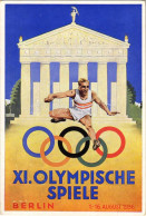 T2/T3 1936 Berlin XI. Olympische Spiele / 1936. évi Nyári Olimpiai Játékok / 1936 Summer Olympics S: Schroffner + "Berli - Non Classés