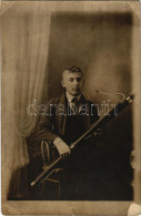 * T3 Fiú Fagottal / Boy With Bassoon, Photo (szakadt / Tear) - Ohne Zuordnung