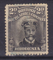 British South Africa Company 1913 Mi. 123 III?, 2P. King George V. ERROR Variety 'Centre Misplaced To The Right', (o)? - Zonder Classificatie