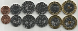 Mauritania 2018. Complete  Set Of 6 Coins High Grade - Mauritanië