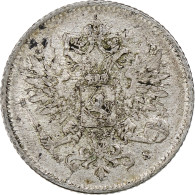 Finlande, Nicholas II, 25 Penniä, 1916, Helsinki, Argent, SUP, KM:6.2 - Finland