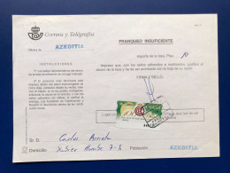 España Spain 1999, ATM 100 AÑOS RC TENIS BARCELONA, DOCUMENTO POSTAL FRANQUEO INSUFICIENTE 10 PTS, EPELSA, RARO!!! - Automatenmarken [ATM]