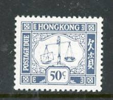 Hong Kong 1938-"50 Cent Postage Due" MH - Timbres-taxe