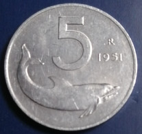5 Lires Italie 1951 - 5 Lire