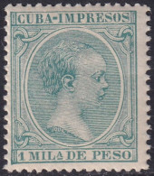 Cuba 1896 Sc P26 Ed 141 Newspaper MNH** - Kuba (1874-1898)