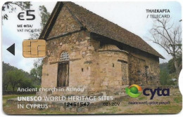 Cyprus - Cyta (Chip) - Unesco Heritage - Ancient Church In Asinou, 04.2012, 5€, 75.000ex, Used - Chypre