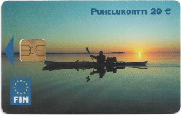 Finland - FIN (Chip) - D20 - Yömelonta, Night Paddling, 02.2003, 20€, 10.000ex, Used - Finland