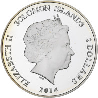 Îles Salomon, Elizabeth II, 2 Dollars, Trois Noisettes Pour Cendrillon, 2014 - Salomon