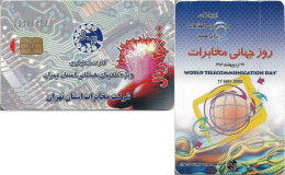 Iran - TCT - Mokhaberat World Telecom Day 2002, Chip Orga03, Used - Iran