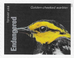 USA 2023 MiNr. 6063ba Endangered Species Birds The Golden-cheeked Warbler (Setophaga Chrysoparia) 1v MNH **  1.40 € - Gallinacées & Faisans