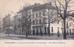 C6- KOEKELBERG - BRUXELLES - AVENUE DE LA LIBERTE - VRIJHEIDSLAAN - CAFE - HOTEL  DU PARC - EN 1910 -  ( 2 SCANS ) - Koekelberg
