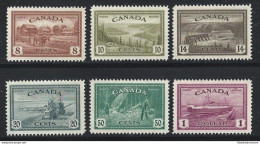 1946 CANADA - SG 401/406 Economia Di Pace 6 Valori  MNH /** - Otros & Sin Clasificación