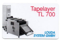 TL 700 - Machine Tapelayer Carte Allemagne Card (K 177) - Altri & Non Classificati