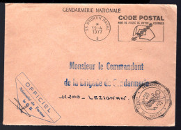 LETTRE DE MARSEILLE - GENDARMERIE NATIONALE - BRIGADE MARITIME DE HOURTIN -  - Police - Gendarmerie