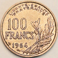 France - 100 Francs 1954, KM# 919.1 (#4166) - 100 Francs