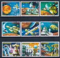 Paraguay 1978 Mi# 3051-3059 Used - Future Space Projects - Zuid-Amerika