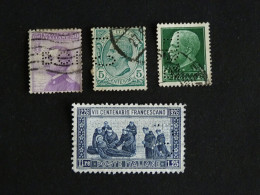 ITALIE ITALIA LOT TIMBRES PERFORES - Collections