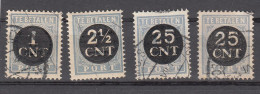 Nederland Luchtpost 1923 Nvph Nr  61 - 64, Michel Nr 61 - 64,gestempeld Compleet - Poste Aérienne