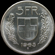 LaZooRo: Switzerland 5 Francs 1965 UNC - Silver - 5 Franken