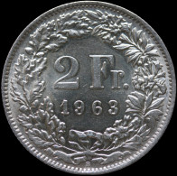 LaZooRo: Switzerland 2 Francs 1963 UNC - Silver - 2 Francs